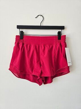 NWT LULULEMON MSRK Red Hotty Hot High Rise Short 2.5" Lined Size 10